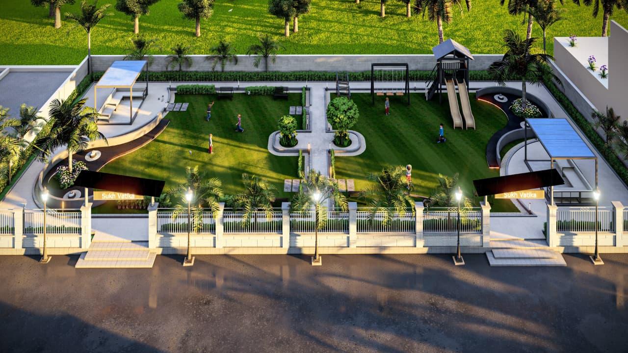 Aerial view of DV Dream City